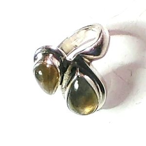NEW .925 Sterling Silver Smokey Quartz Ring! Women Jewelry.